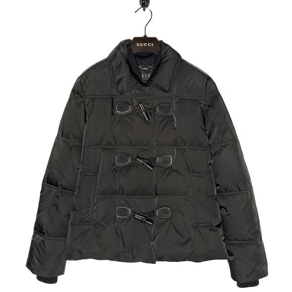Gucci 2014 Black Toggle Accent Down Puffer Jacket - Picture 1 of 15